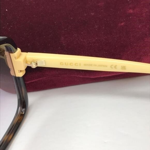 Gucci Tortoise and Yellow Sunglasses main image 5